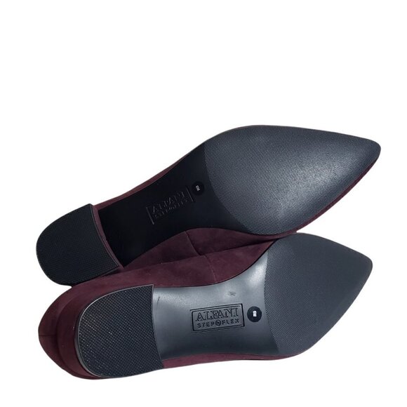 Alfani Womens Purple Suede Almond Toe Slip On Block Heels Career Shoes Size 6 M - Picture 6 of 9